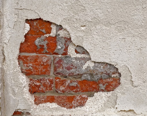mur decrepir facade